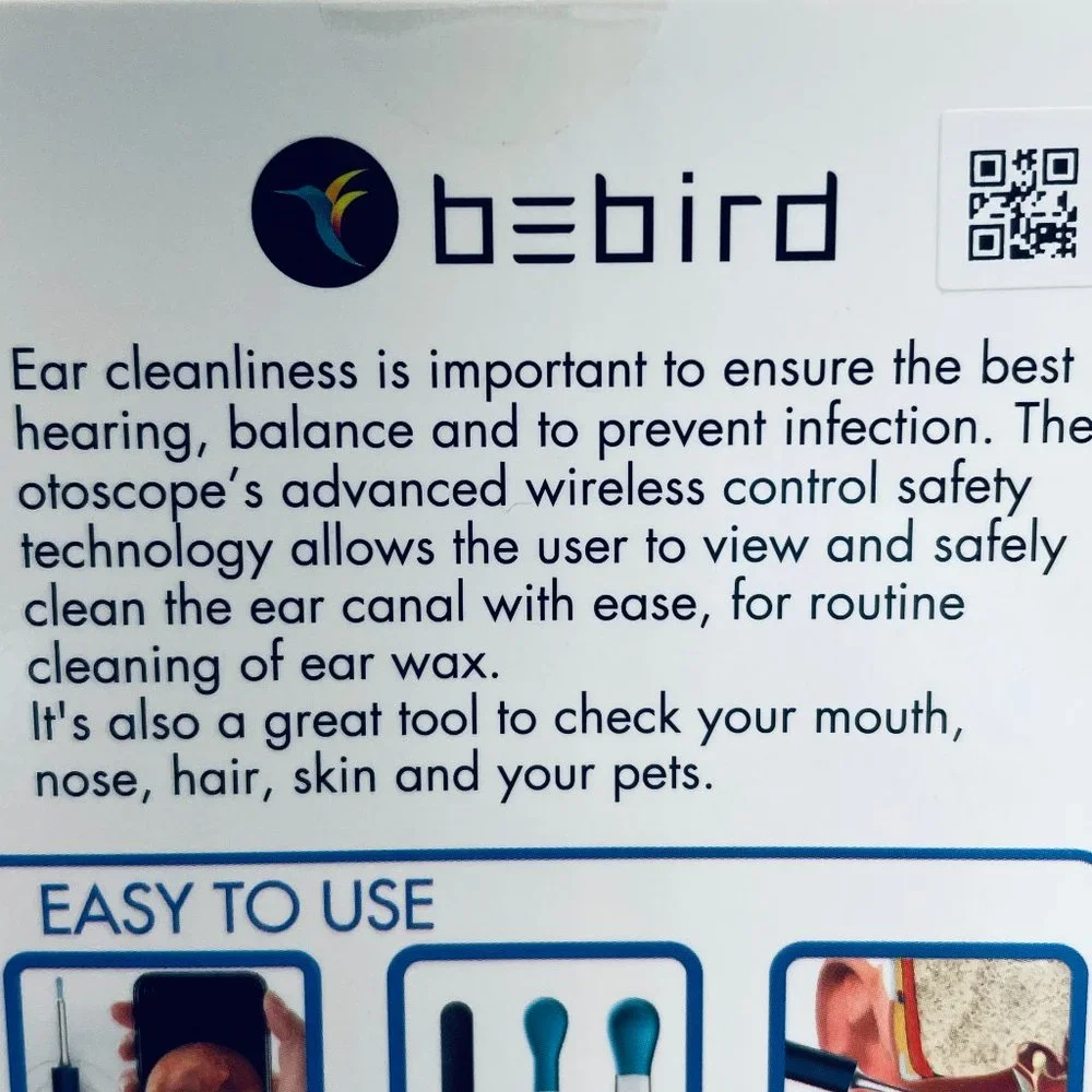 NEW BeBird Ear Wax Removal System, View/Clean, People & Pets, 6 Attachments